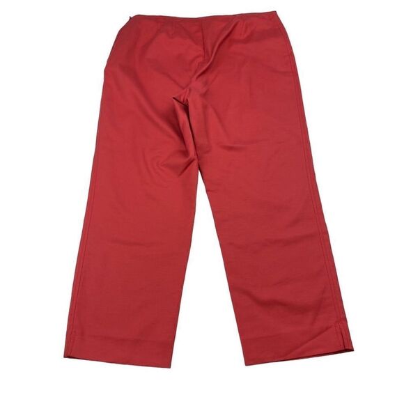 ST. JOHN Pant Cotton/Spandex Nantucket Red 10 - Picture 2 of 3